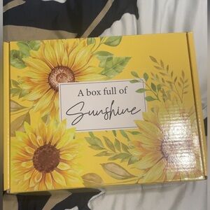 Sunshine Yellow Floral Gift Box